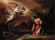RICCI, Sebastiano Prayer in the Garden oil on canvas